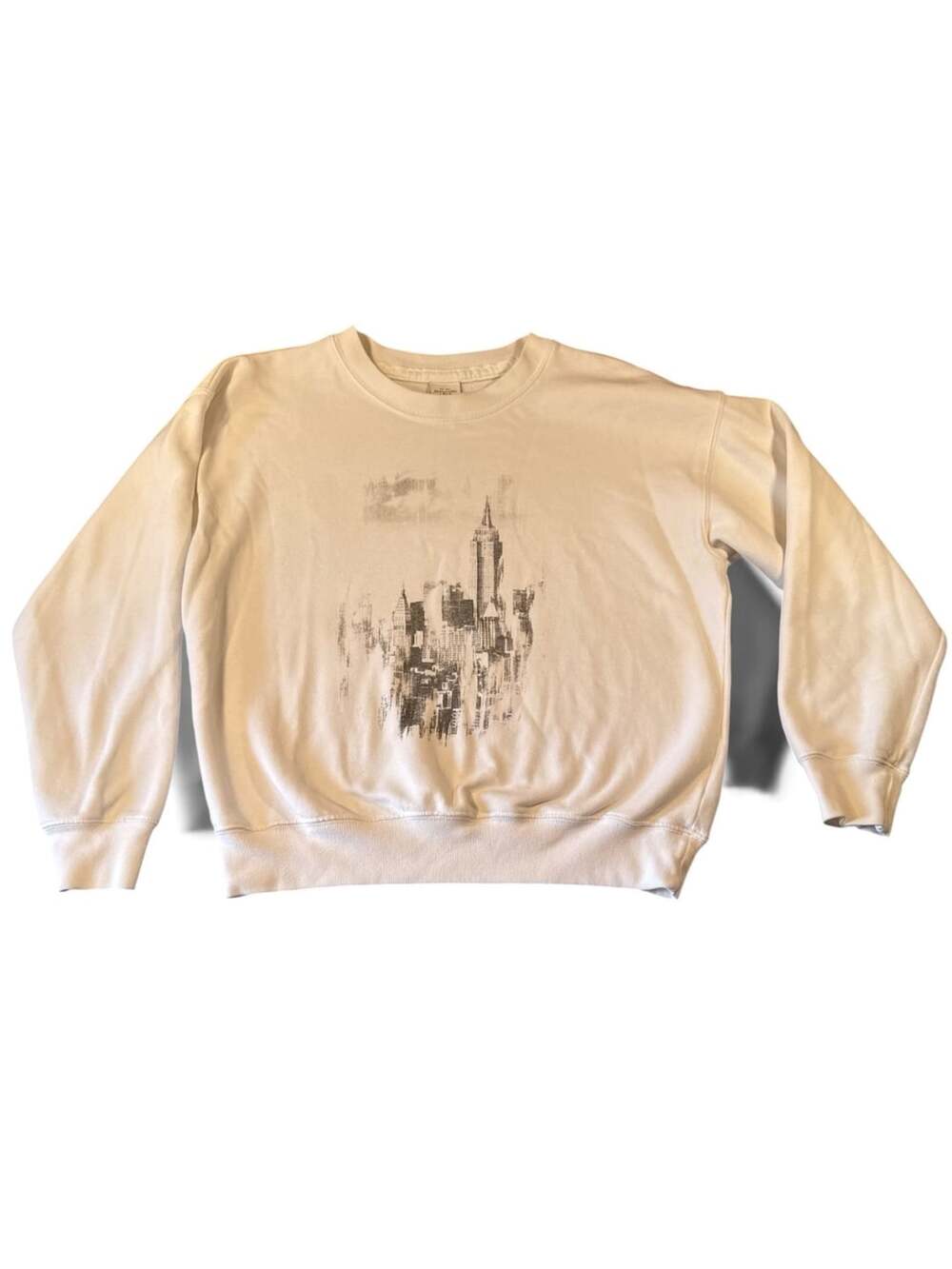 Abercrombie & Fitch New York City Skyline Graphic Crewneck Sweatshirt XS